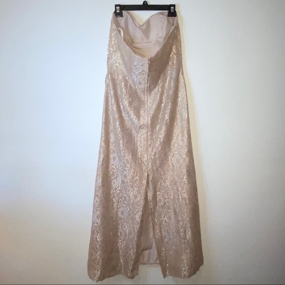 0409 NWOT David’s Bridal Strapless Gown - Picture 10 of 13